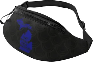 I Stand With That Woman From Michigan Crossbody waist bag, fashionable waist bag for teenagers, suitable for traveling, running, hiking