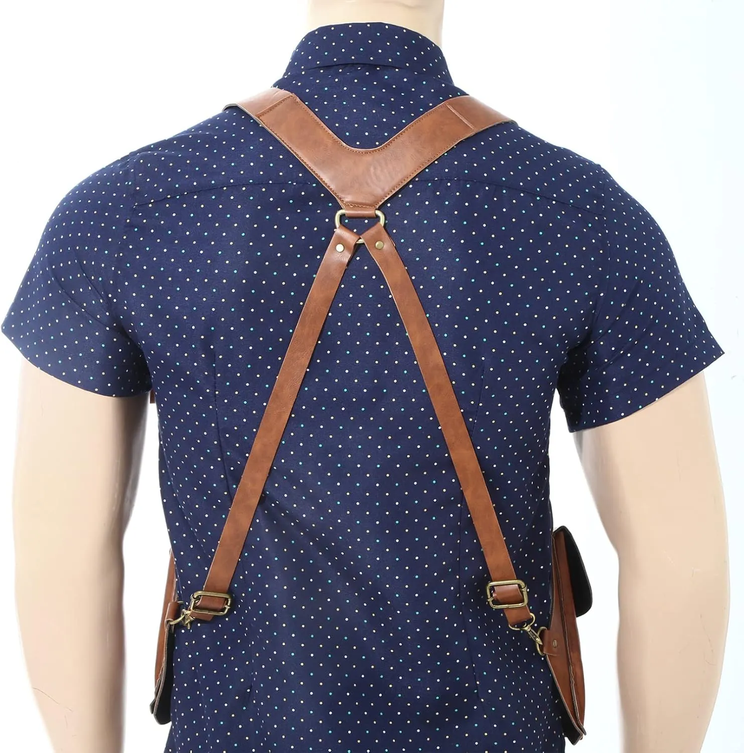 iiniim Women Mens Leather Underarm Shoulder Waist Holster Outdoor Travel Bag Anti-Theft Hidden Underarm Strap Wallet