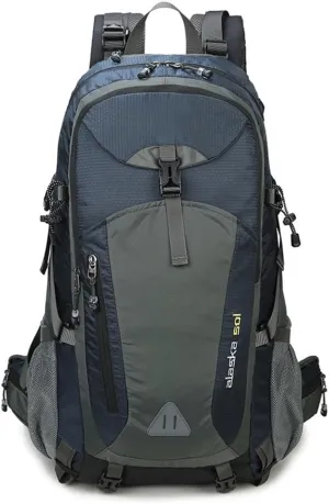 ILOOXI Internal Frame Hiking Backpack 40L/50L/60L Waterproof Outdoor Day Pack, Lightweight Sport Travel Daypack Camping Travel Backpack (Color : Blue, Size : 60L)