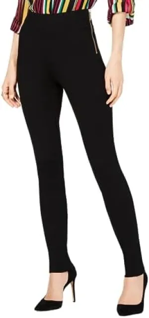 INC International Concepts Women's High Waist Skinny Pants Black Size 4