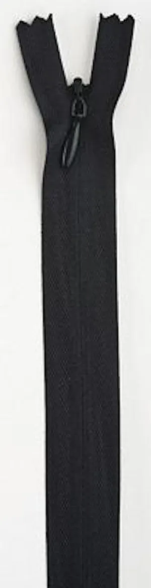 Invisible Zipper 22" Black