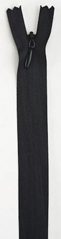 Invisible Zipper 22" Black