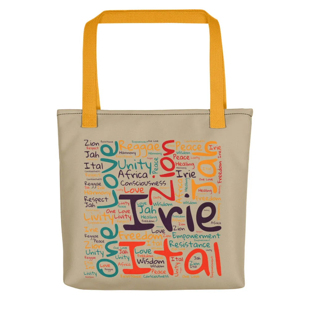 Jamaican Tote bag - Lion Of Judah - Khaki