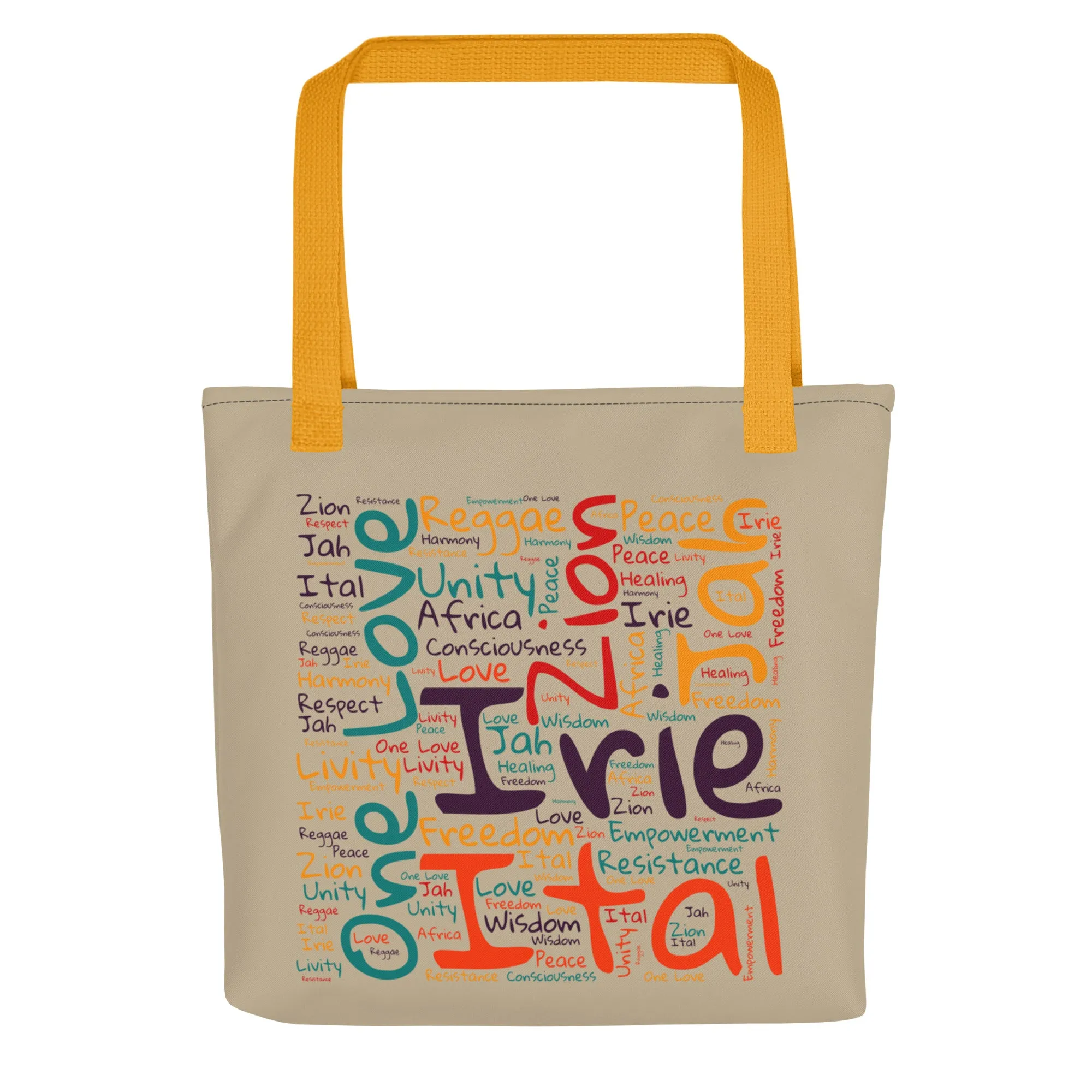 Jamaican Tote bag - Lion Of Judah - Khaki