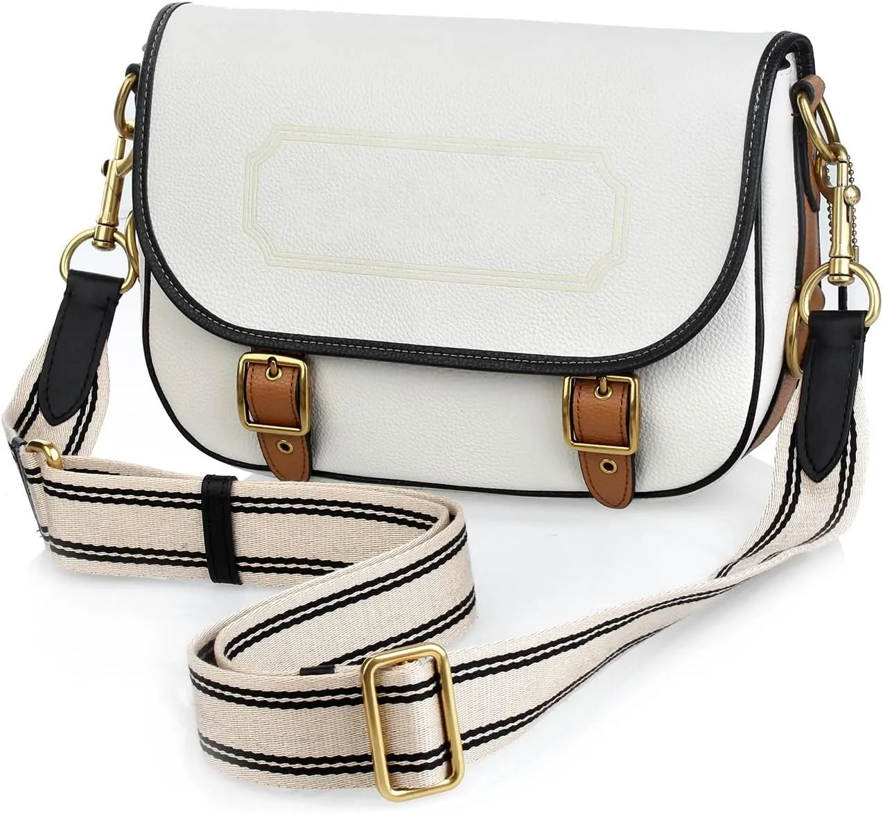 jiesinlov Bag Strap Replacement Crossbody Strap for TOTE Handbags Adjustable (OFF WHITE)