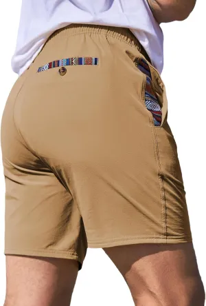 JMIERR Men's Casual Shorts 5"/ 7" Drawstring Summer Quick Dry Beach Stretch Waist Athletic Gym Short