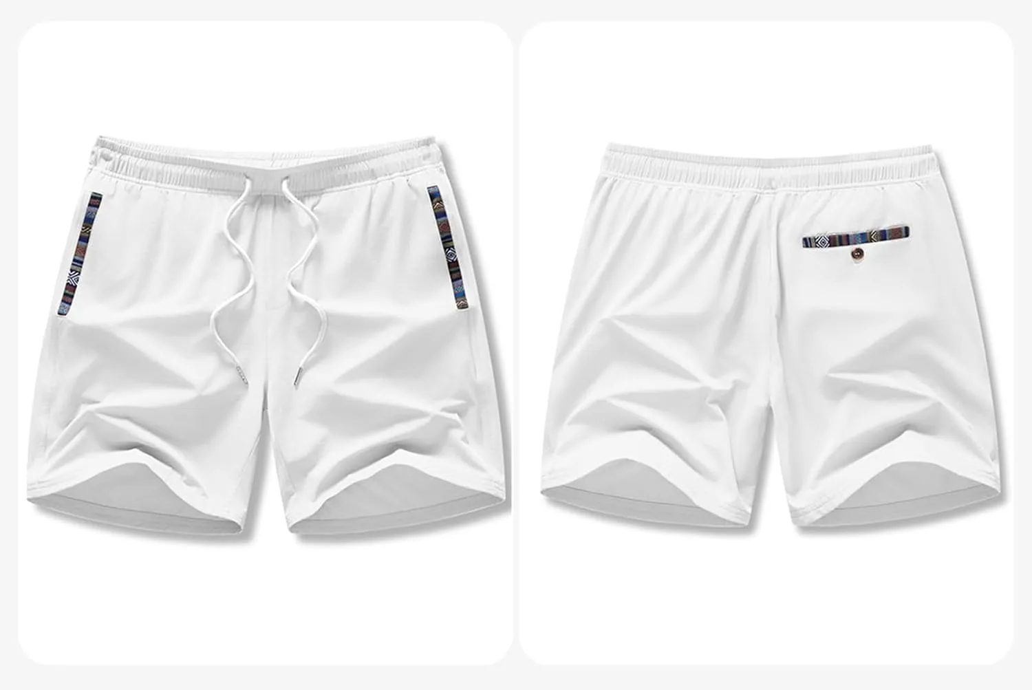 JMIERR Men's Casual Shorts 5"/ 7" Drawstring Summer Quick Dry Beach Stretch Waist Athletic Gym Short