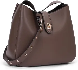 JQWSVE Hobo Bags for Women Vegan Leather Shoulder Handbag Vintage Tote Bag Bucket Bag with Adjustable Strap