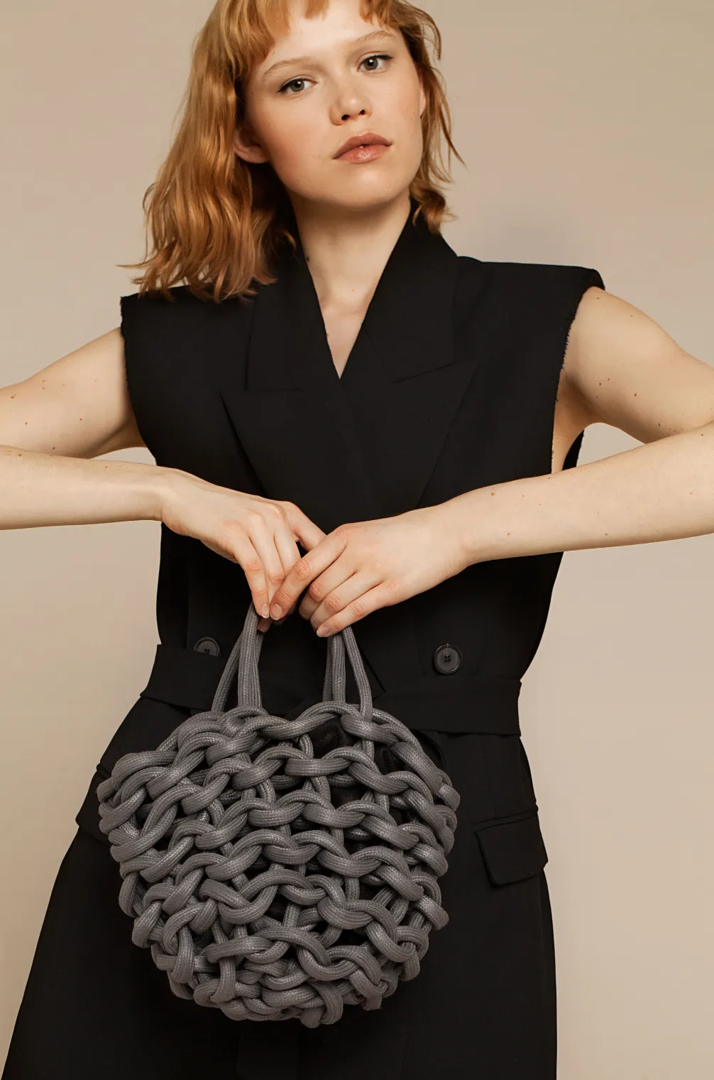 Julia bag waxed cotton rope