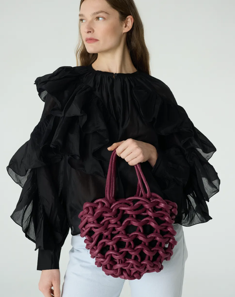 Julia bag waxed cotton rope