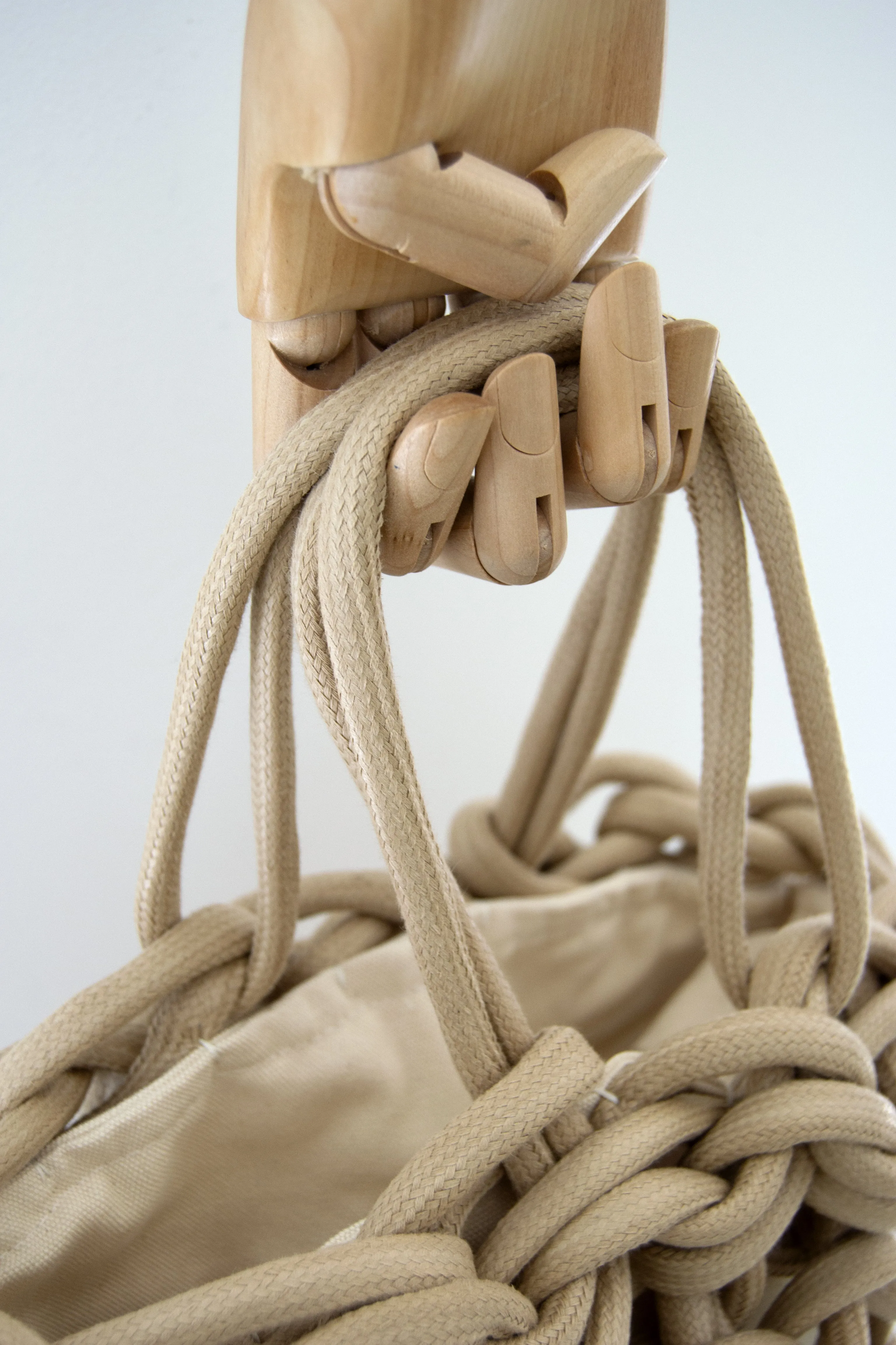 Julia bag waxed cotton rope