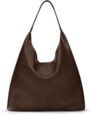 Juoxeepy Faux Leather Tote Bag Women Hobo Bag Trendy Slouchy Work Tote College Tote Handbag Shoulder Bag