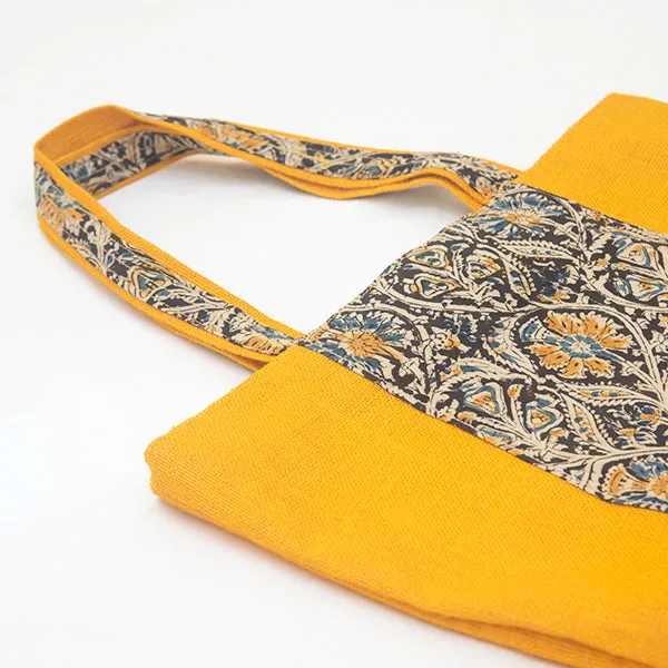Jute Bags - Kalamkari Patch