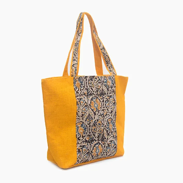 Jute Bags - Kalamkari Patch