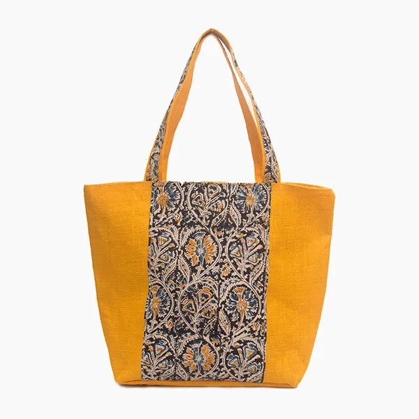 Jute Bags - Kalamkari Patch