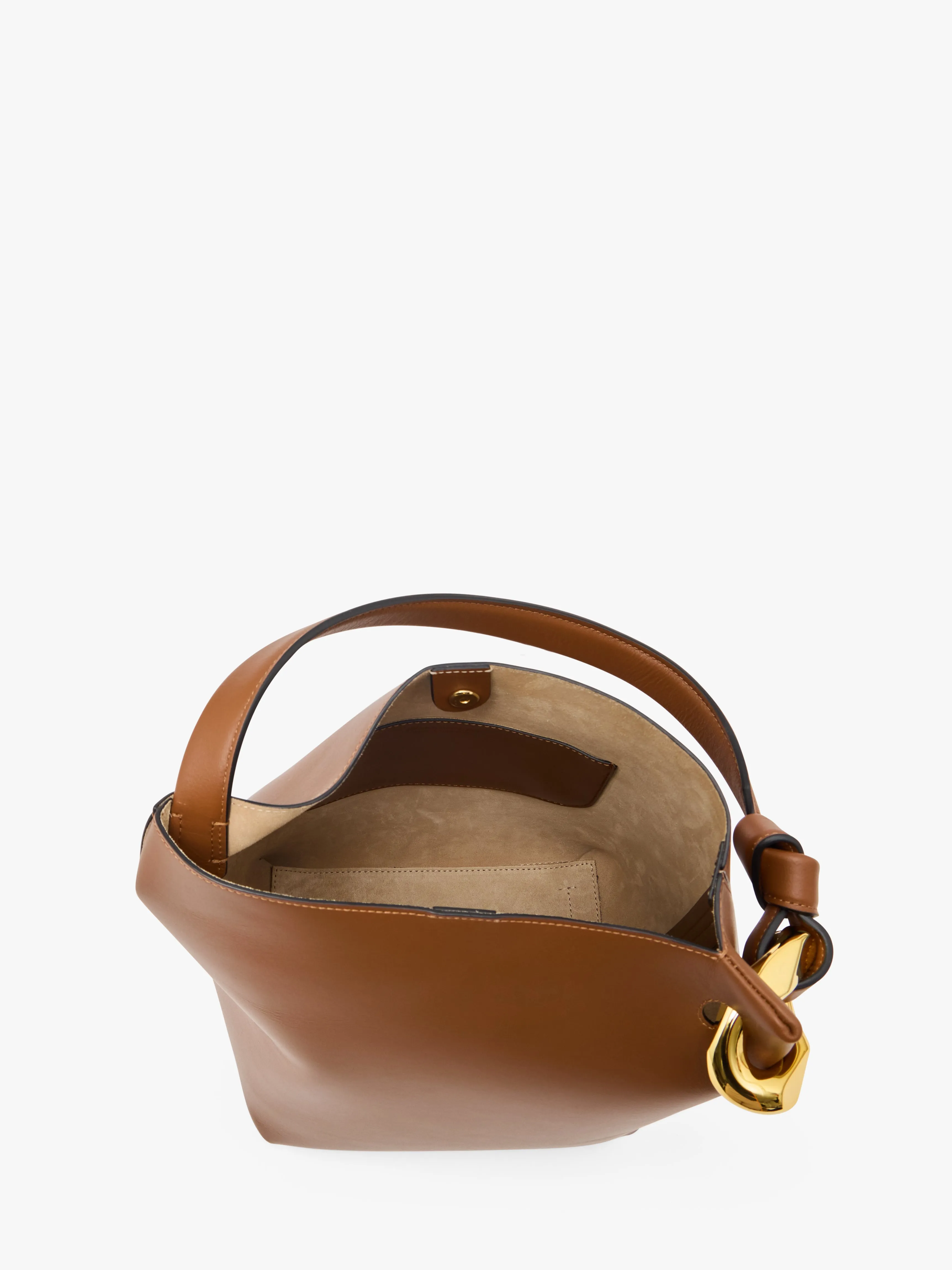 JWA CORNER BUCKET - LEATHER TOP HANDLE BAG