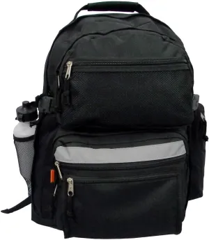 K-Cliffs Large Bookbag Student School Book Bags Big Emergency Backpack Reflective Stripe