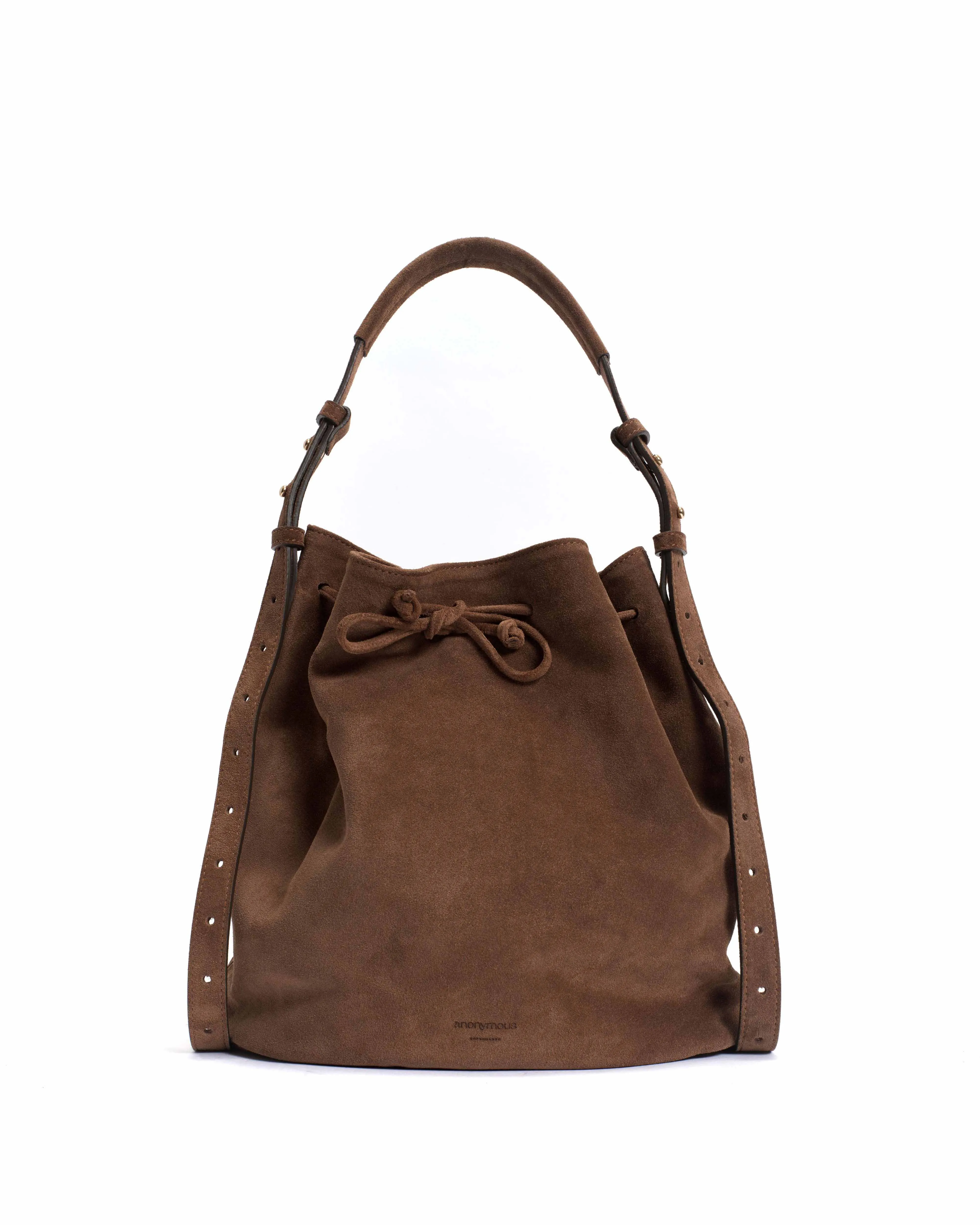 Kacey grand bucket bag Calf suede Coconut
