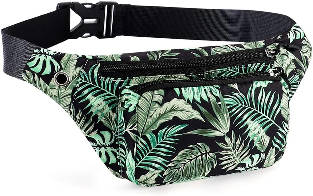 KAMO Fanny Pack, Waist Bag Sling Backpack Water Resistant Durable Polyester Small Waist Bag