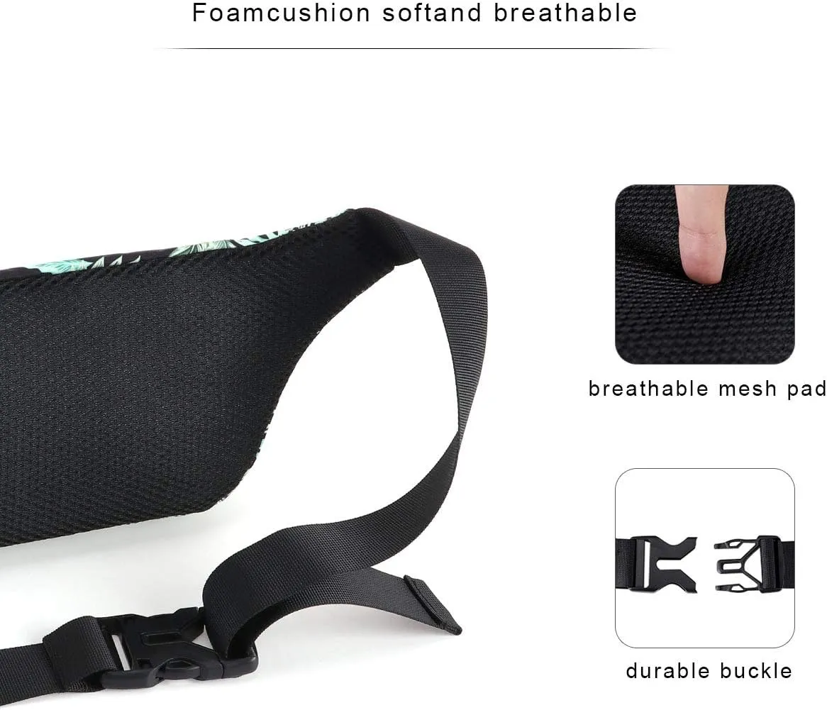 KAMO Fanny Pack, Waist Bag Sling Backpack Water Resistant Durable Polyester Small Waist Bag
