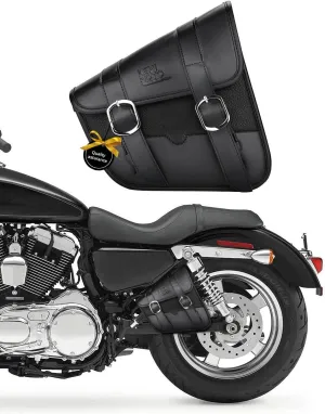 KEMIMOTO Motorcycle Swingarm Bag Left Side Tool Bag Swing Arm Bags 4L Fit for Sportster Street Rebel 300 500 Synthetic Leather