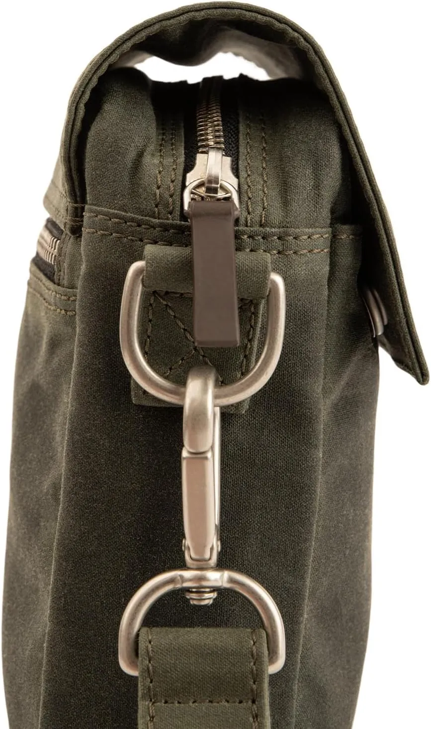 Kolo Ellis Cross-Body Shoulder Bag, Organic Waxed Cotton Canvas, Medium