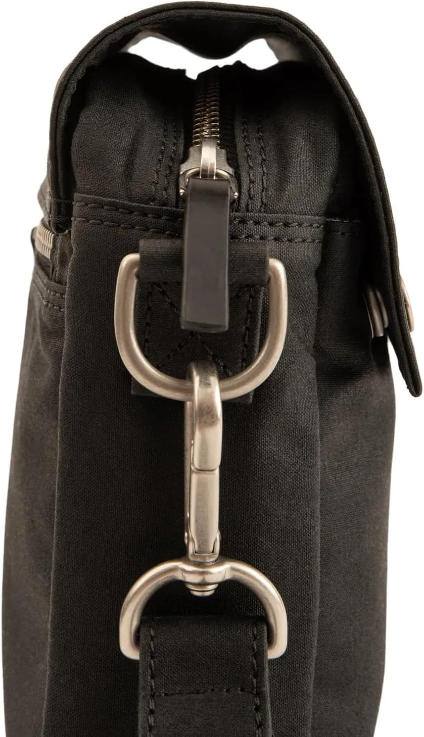 Kolo Ellis Cross-Body Shoulder Bag, Organic Waxed Cotton Canvas, Medium