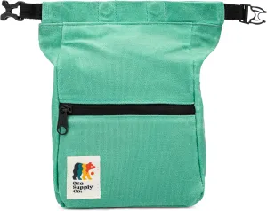 Kulshan Bouldering Bucket, Large Size Chalk Bag for Rock Climbing, Chalk Pot with Magnetic Roll Down Closure, Brush Loop, Zippered Pockets for Climbers