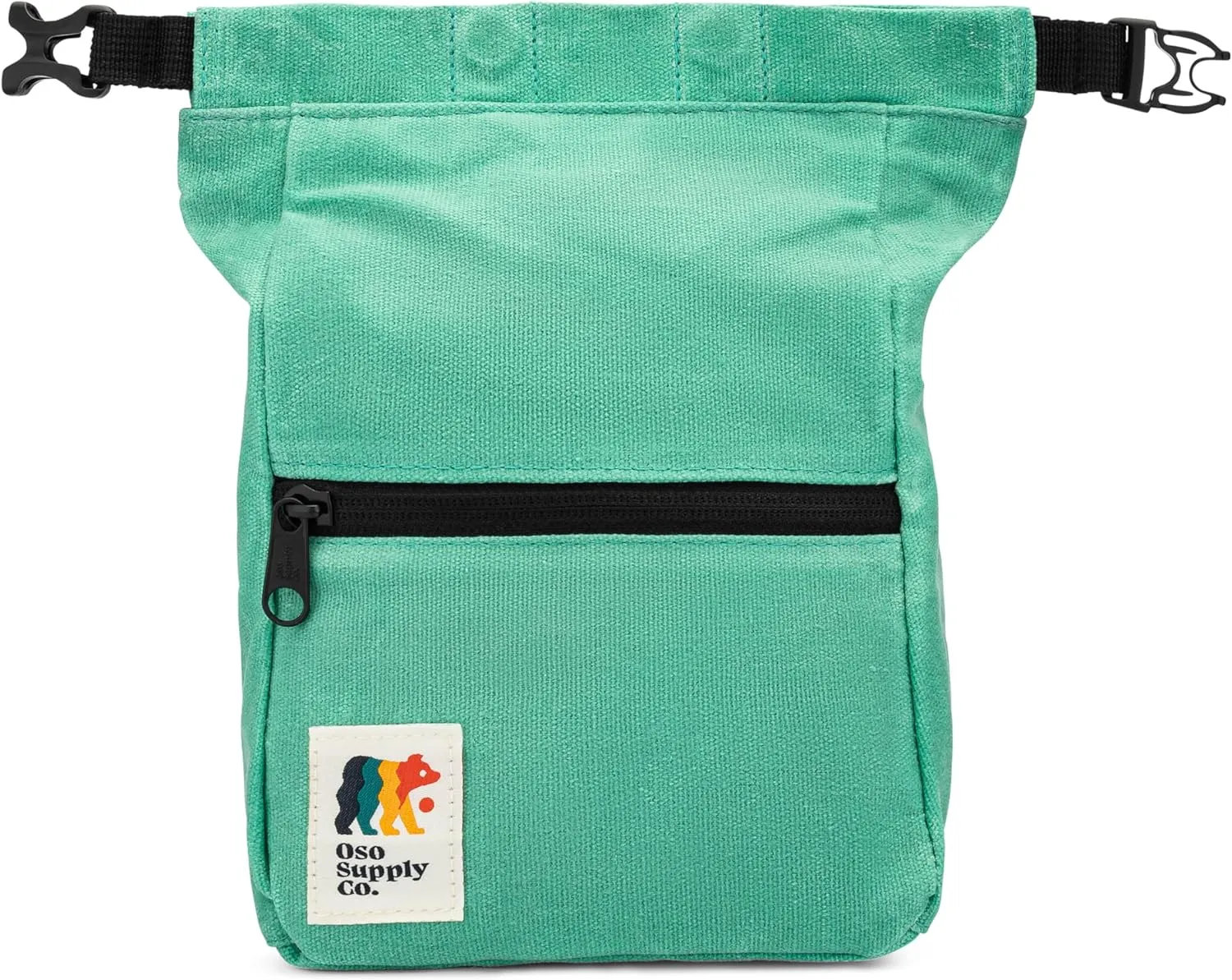 Kulshan Bouldering Bucket, Large Size Chalk Bag for Rock Climbing, Chalk Pot with Magnetic Roll Down Closure, Brush Loop, Zippered Pockets for Climbers