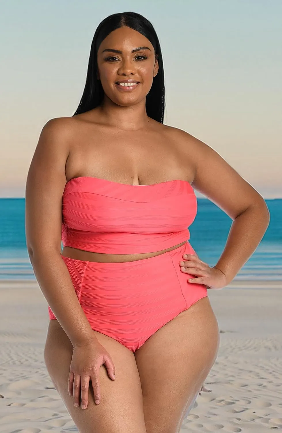 La Blanca Women's High Waist Swimsuit Bottom