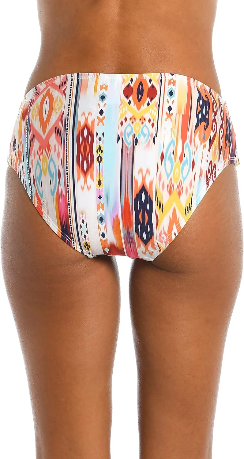 La Blanca Women's Mid Waist Sash Band Swimsuit Bottom