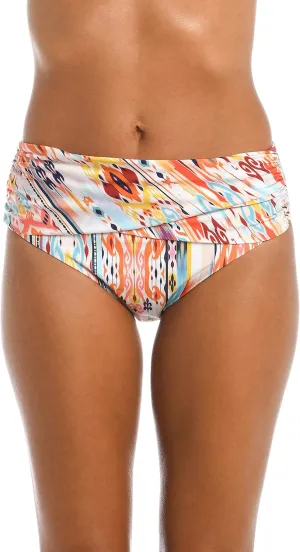 La Blanca Women's Mid Waist Sash Band Swimsuit Bottom