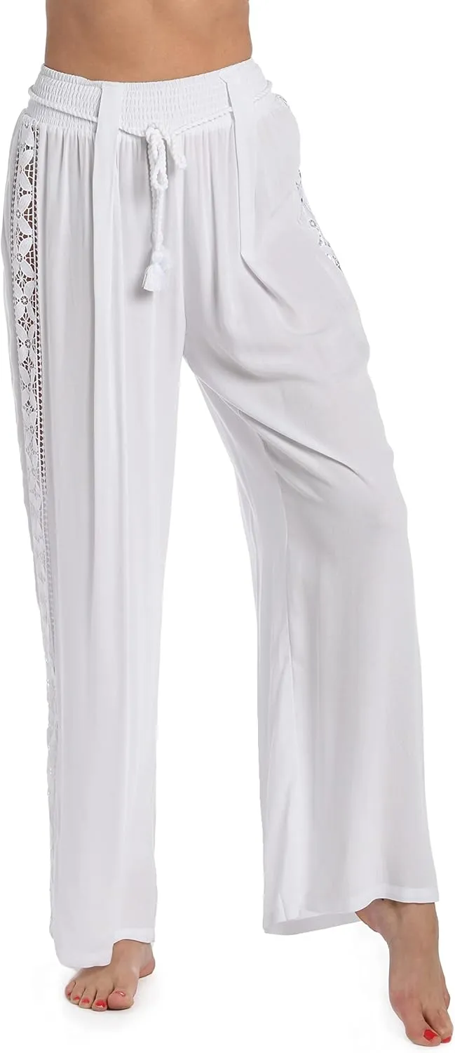 La Blanca Women's Standard Palazzo Pant Swimsuit Cover Up