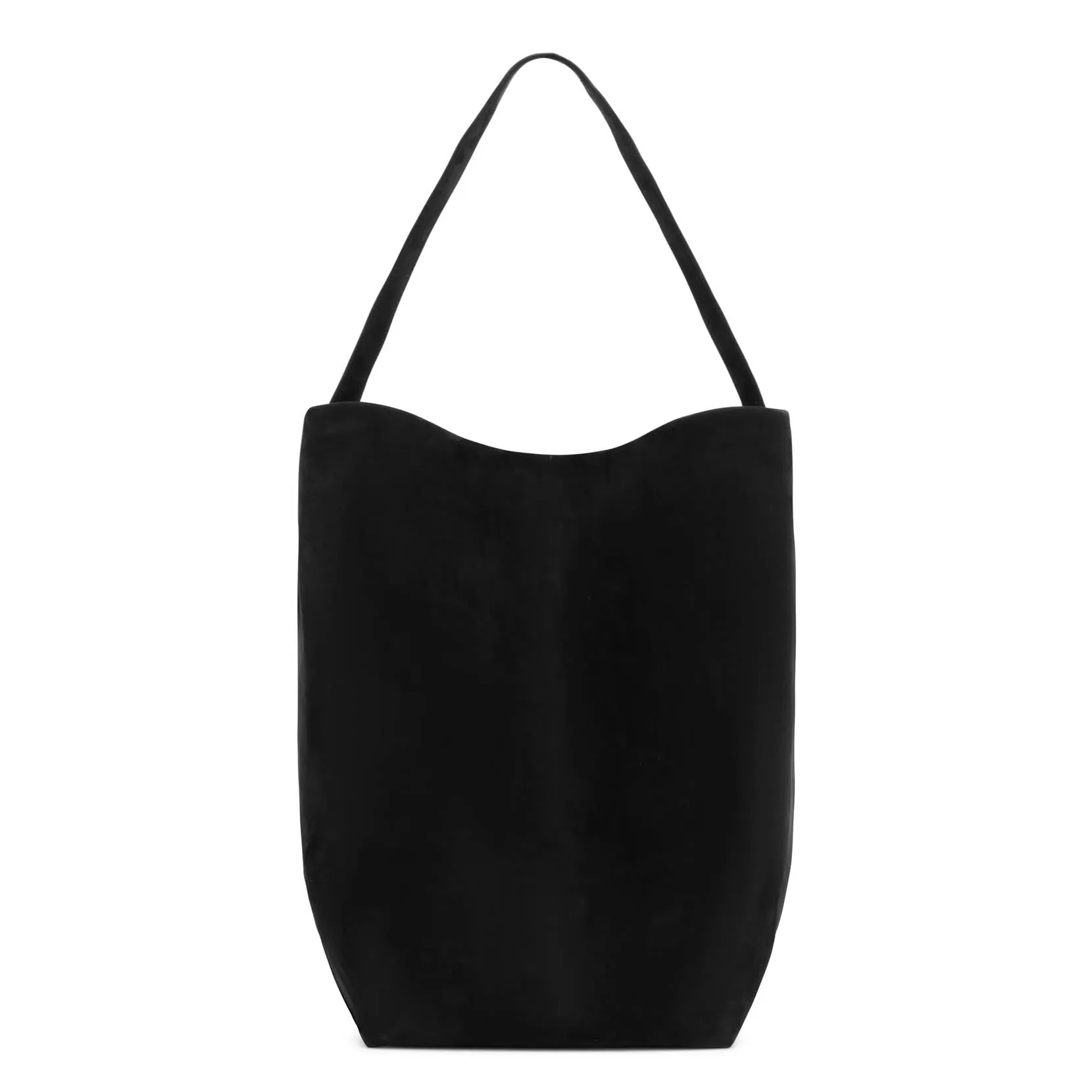 Large N/S black nubuck tote bag