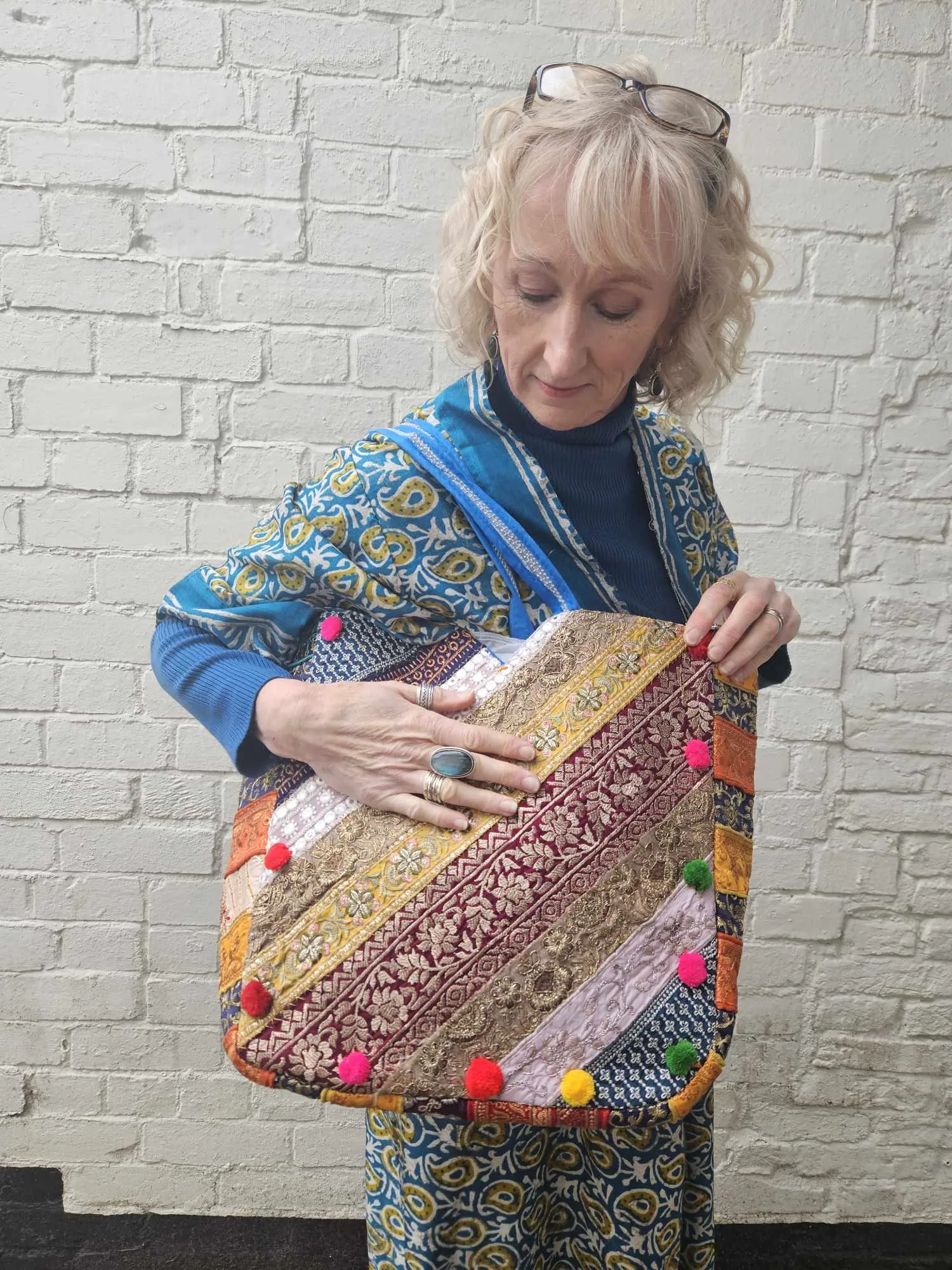 Large Patchwork Tote Bag