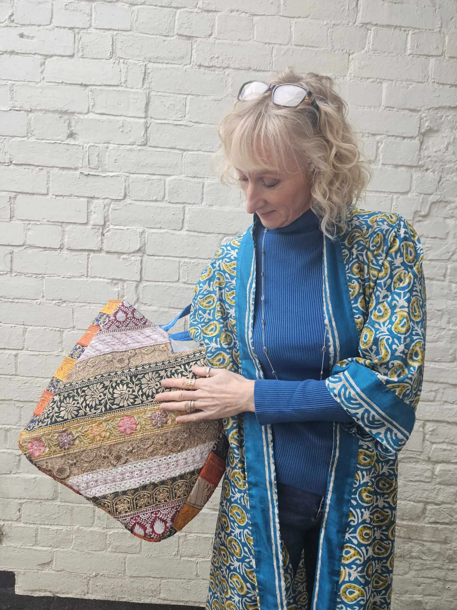 Large Patchwork Tote Bag