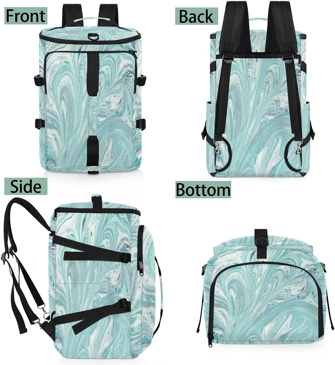 Large Sports Gym Bag With Shoe & Laptop Compartment 47L Waterproof Travel Duffel Bags for Men Women Modern Camo Theme Luggage Backpack Duffle Bag