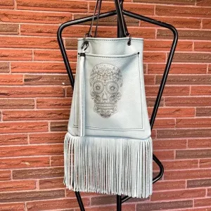 Leather Fringe Tote Bag