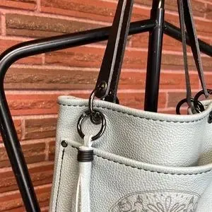 Leather Fringe Tote Bag