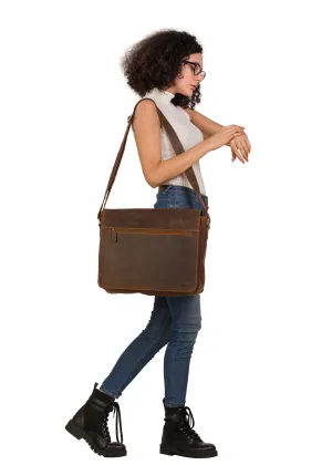 Leather Laptop Bag - Richard