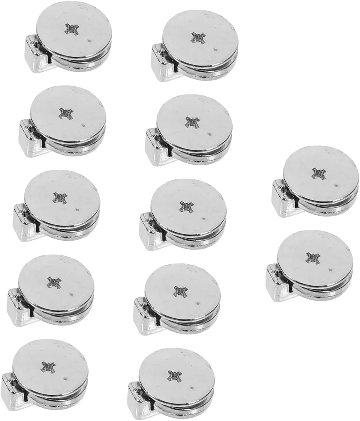 Leather Rivets Kit,Small Screws for Handbags,Bag Making Rivets 12pcs Alloy Metal Buckles Bag Ring Clasp Semi-circular Ring Decorative Accessories