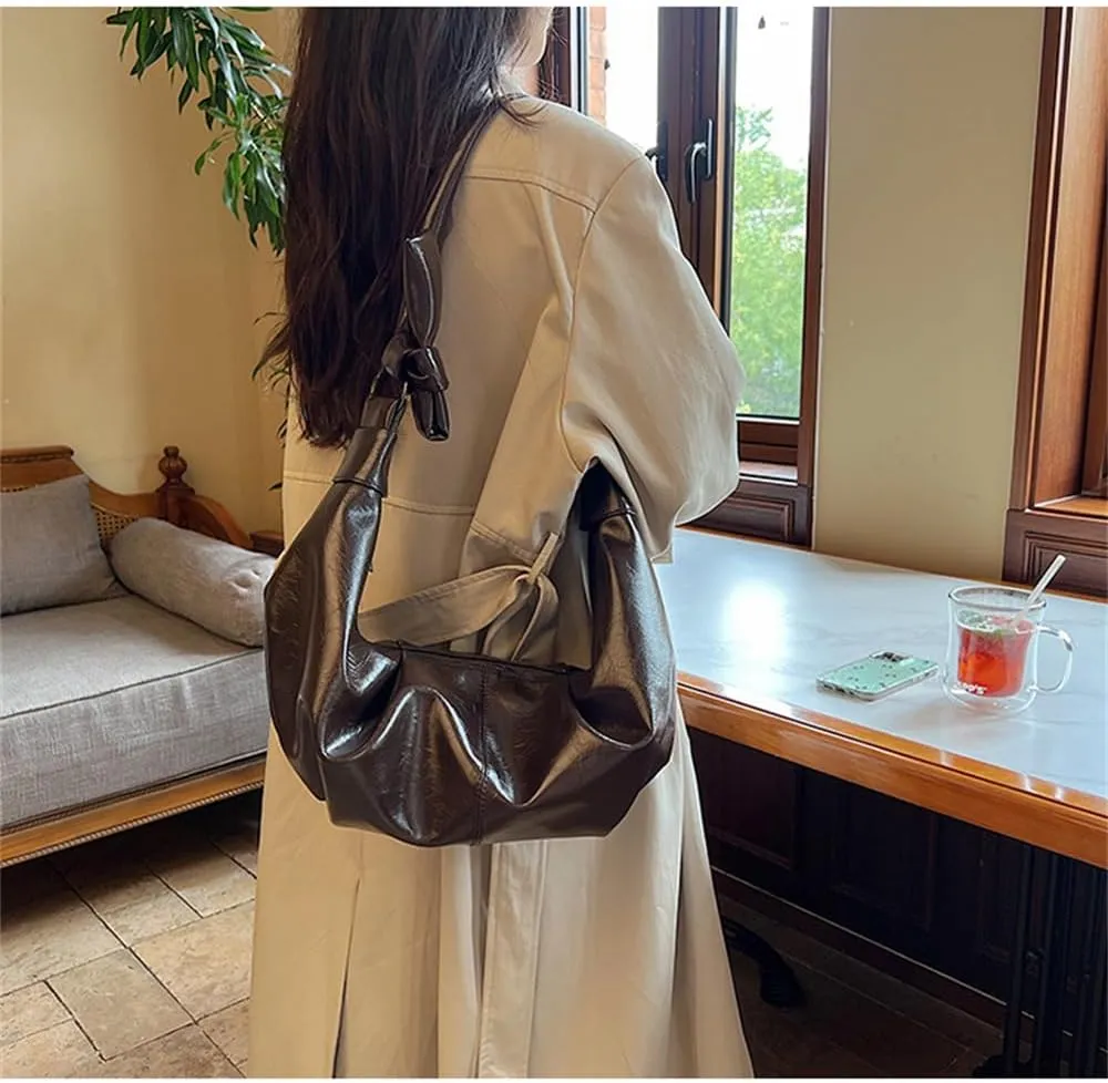 Leather Sling Crescent Bag Trendy Crossbody Sling Dumpling Bag Hobo Half Moon Shoulder Bag Crescent Crossbody Bag