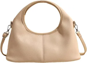 Leather Tote Bag for Women Leather Purse Women's Crossbody Handbags Slouchy Shoulder Bag Work Tote Trendy Vintage Bags