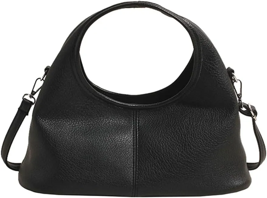 Leather Tote Bag for Women Leather Purse Women's Crossbody Handbags Slouchy Shoulder Bag Work Tote Trendy Vintage Bags