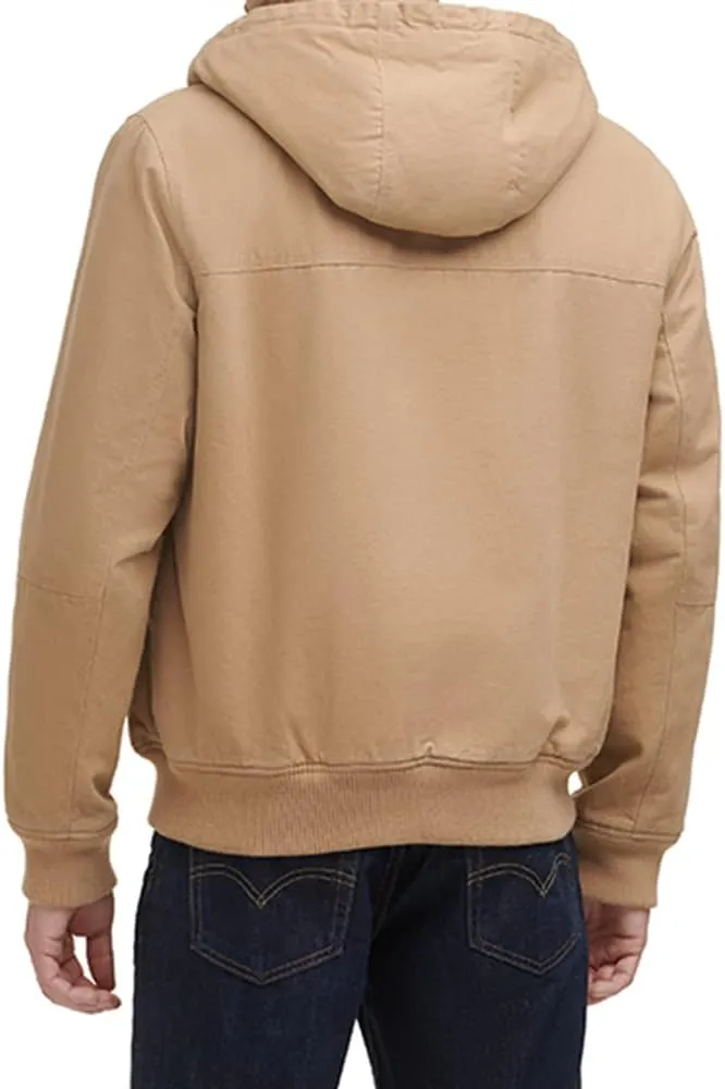 Levi's Mens Workwear Cotton Canvas Hooded Bomber Jacket (Regular & Big & Tall Sizes)
