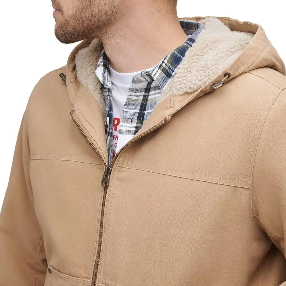 Levi's Mens Workwear Cotton Canvas Hooded Bomber Jacket (Regular & Big & Tall Sizes)