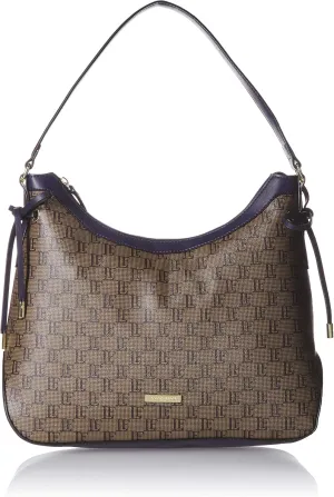 London Fog Middleton Hobo Dark Brown/Navy