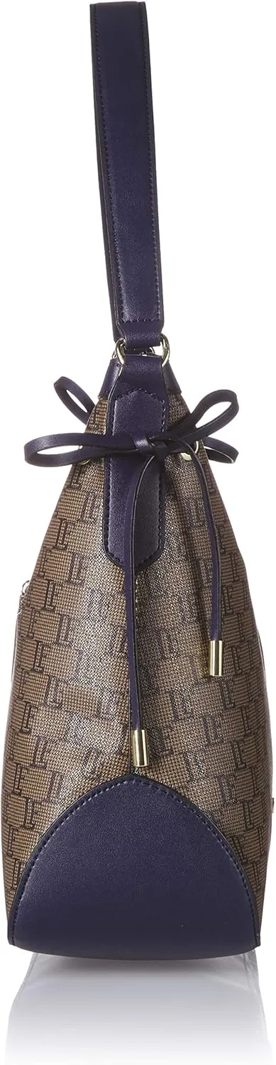 London Fog Middleton Hobo Dark Brown/Navy