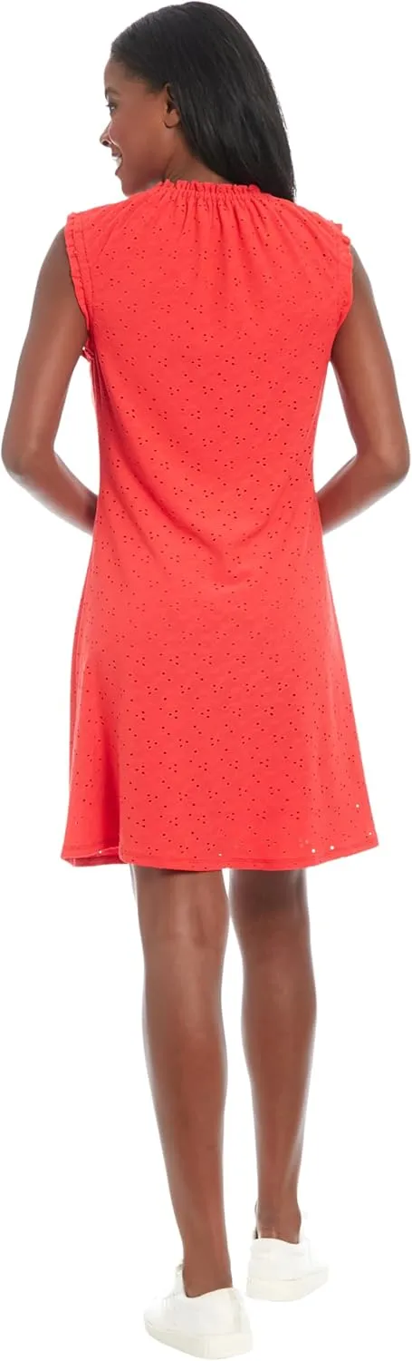 London Times Women's Ruffle Neck and Armhole Mini Dress (for BJ's)