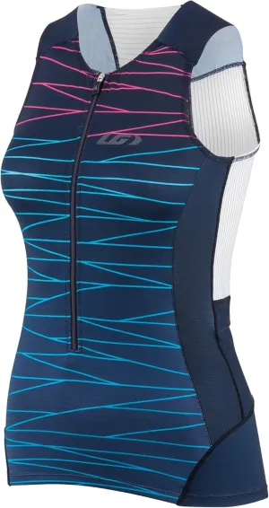 Louis Garneau Women's Pro Carbon Sleeveless Tri Top (Lazer, Medium)